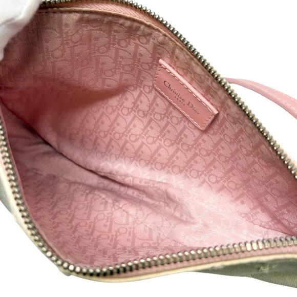 Christian Dior Vintage 2003 Distressed Floral Denim Mini Saddle Bag [106219] - Picture 13 of 15